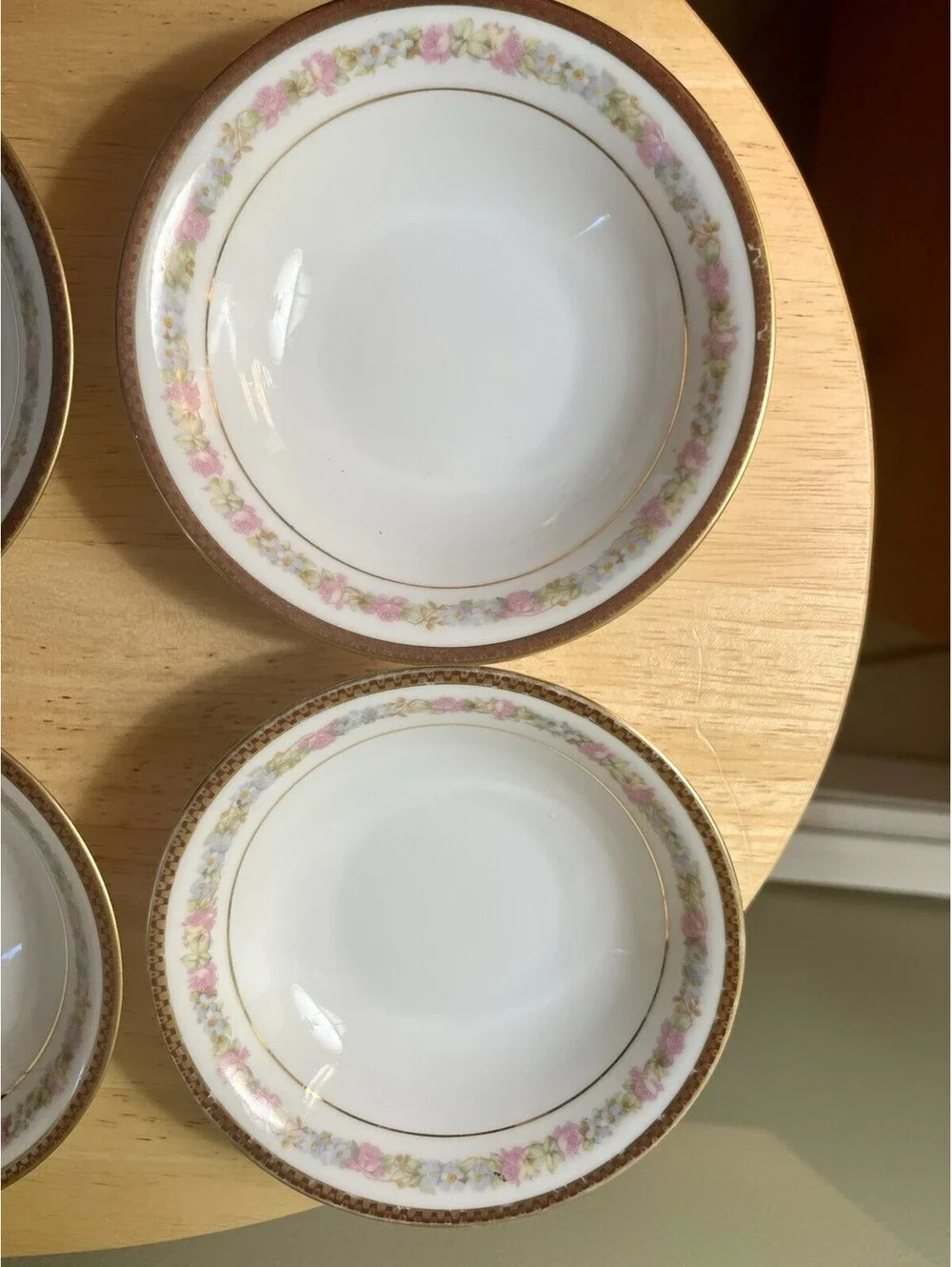 Carlsbad Porcelain 8 Dessert Bowls-Maria Theresia Pattern